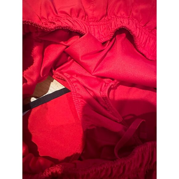 Nike Dri-Fit Running Shorts XL Red White Black Trim Built-In Liner Lightweight - Picture 6 of 9